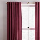Open Box: Solid European Flax Linen Curtain - Currant