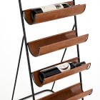 Iron &amp; Leather Wine Rack