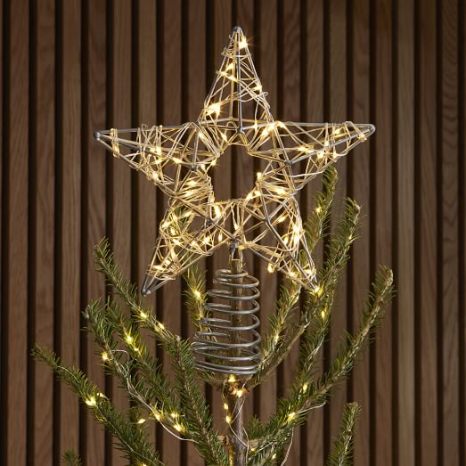 LED Shining Star Tree Topper West Elm