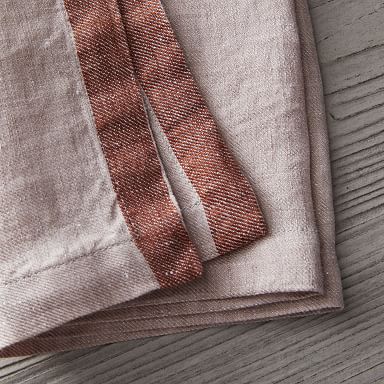 European Linen Stripe Napkins