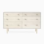 Modernist Wood &amp; Lacquer 6-Drawer Dresser (58&quot;) - Winter Wood