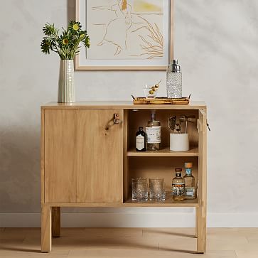 Wide bar store cabinet