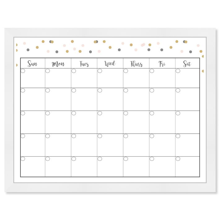 Confetti Calendar Dry Erase Board | West Elm