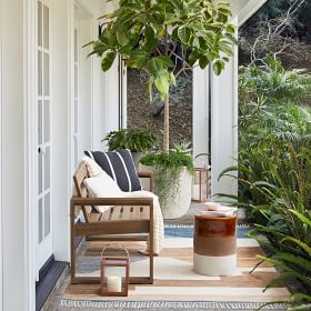 Outdoor bench deals porch