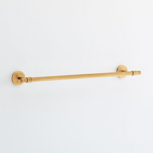 Pure Modernist Bath Hardware - Towel Bar | West Elm