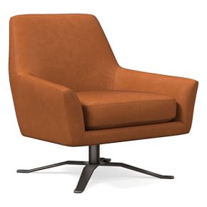 Lucas leather 2025 swivel base chair