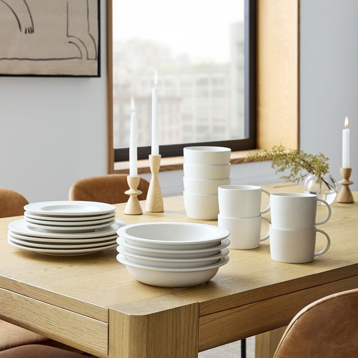 Lucia Wide Rim Dinnerware Collection West Elm