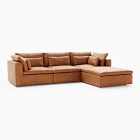 Harmony Modular Leather 4-Piece Ottoman Sectional (120&quot;)