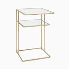 Curved Terrace Storage Nightstand (15.8&quot;)