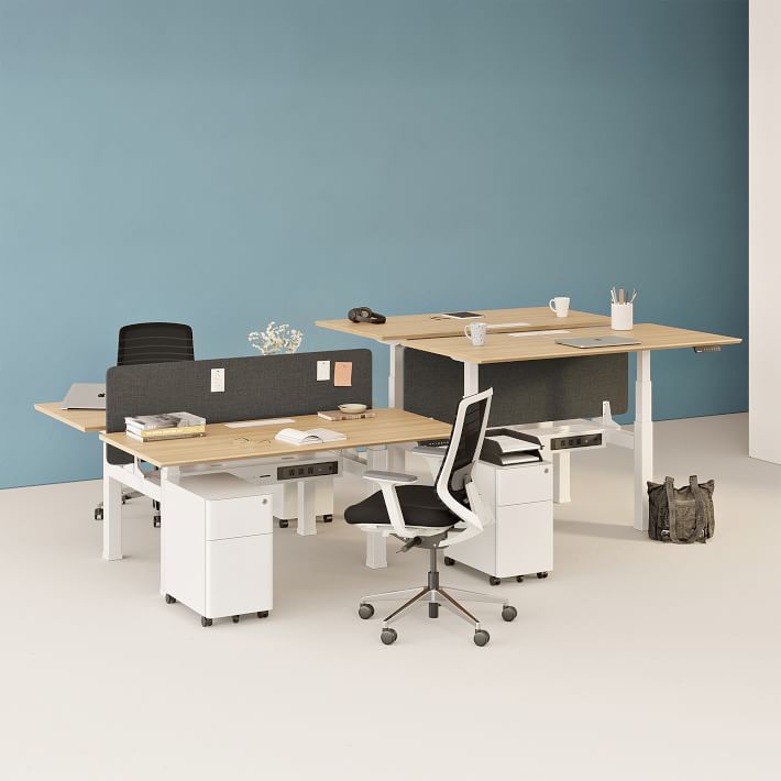 Double height online desk