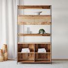 Industrial Open &amp; Closed Storage Bookcase (48&quot;)