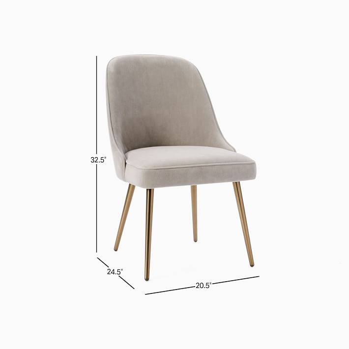 West elm discount grey dining chairs