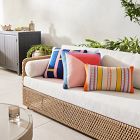 Split Colorblock Indoor/Outdoor Pillow | West Elm