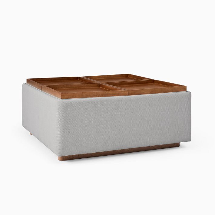 Bowman Storage Ottoman West Elm