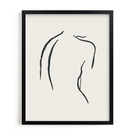 Figure Study I Framed Wall Art by Minted for West Elm | West Elm