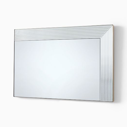 Picture of Textured Cut Glass Wall Mirror | West Elm