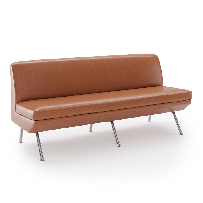 Stanwick Vegan Leather Banquette West Elm