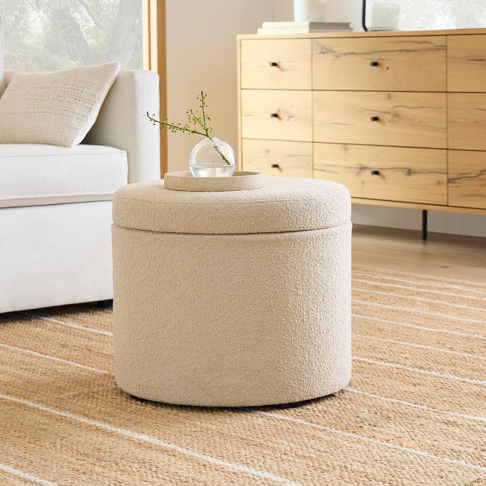 Emmett Round Storage Ottoman