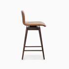 Boulder Leather Swivel Counter Stool