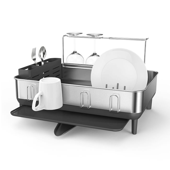 Simplehuman Stainless Steel Dish Rack West Elm   Simplehuman Stainless Steel Dish Rack O 