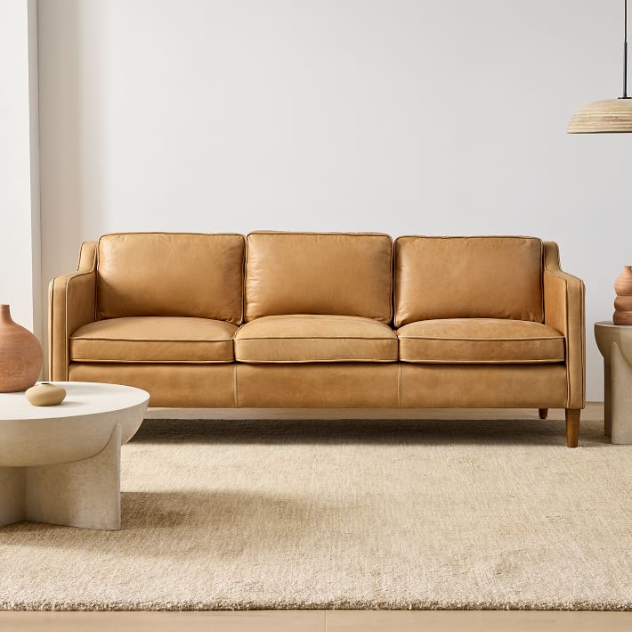 Hamilton Leather Sofa (70&quot;&ndash;91&quot;)