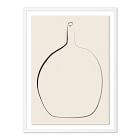 Minimal Ceramic Vase II Framed Wall Art by Roseanne Kenny