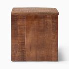 Colin King Rustic Wood Side Table (20&quot;)