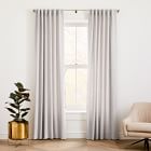 Open Box: Cotton Velvet Curtain - Frost Gray