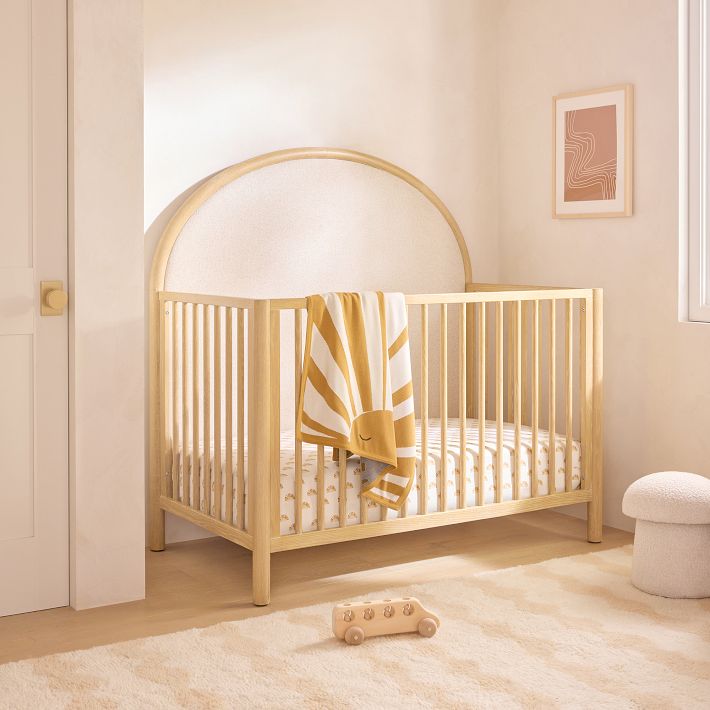 Natural wood shop crib set