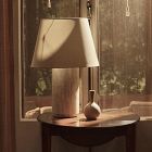 Colin King Travertine Table Lamp (20&quot;&ndash;29&quot;)
