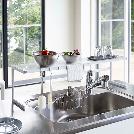 Yamazaki Tower Expandable Kitchen Support Rack | West Elm