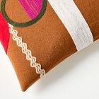 Diego Olivero Wool &amp; Cotton Envelope Embroidered Pillow Cover