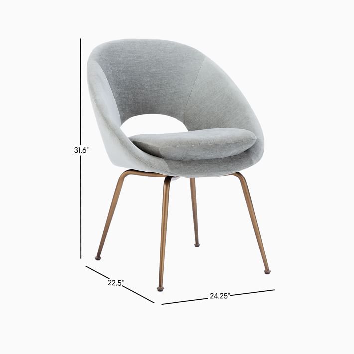 Orb Upholstered Dining Chair West Elm