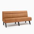 Novak Leather Banquette - Horizontal Tufting