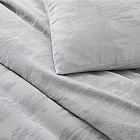 Silky TENCEL&#8482; &amp; Cotton Ikat Matelasse Duvet Cover