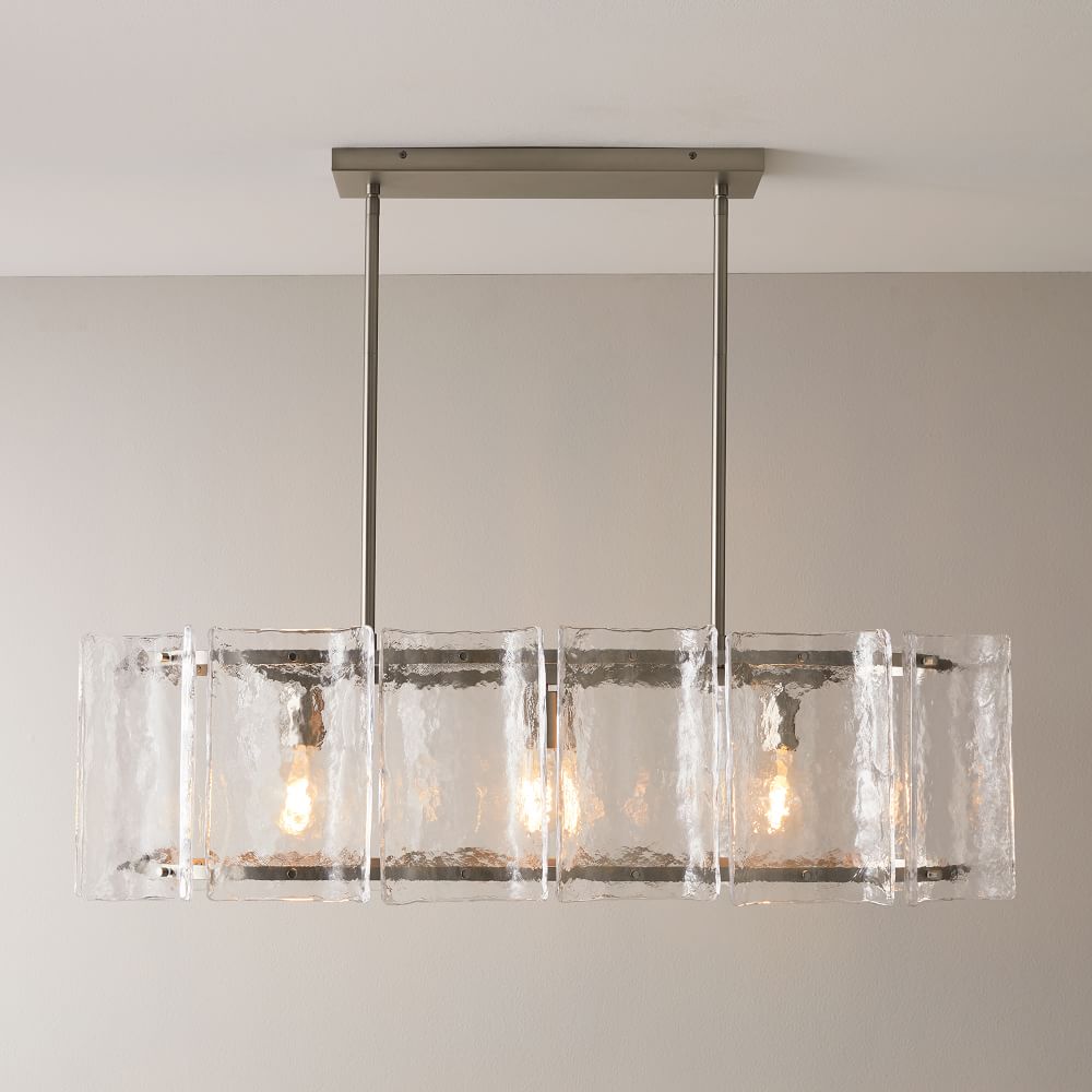 West elm store glass chandelier