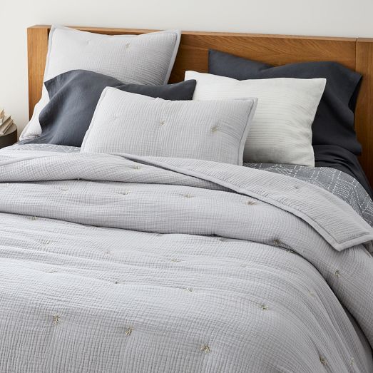 Dreamy Gauze Cotton Comforter & Shams | West Elm
