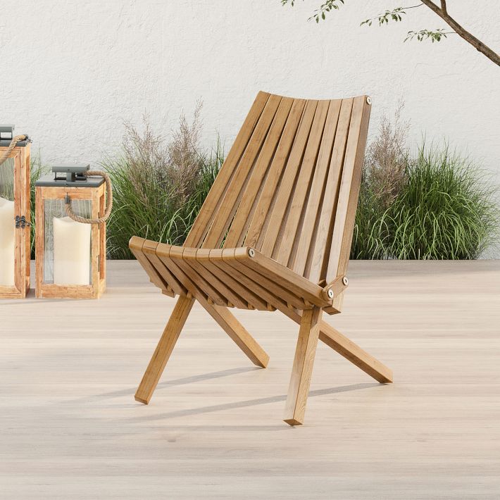 Creative Outdoor Rocking Folding Chair - Gray & Orange