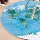 World Map Rug