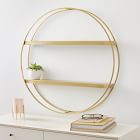 Deco Round Metal Wall Shelves (30&quot;)