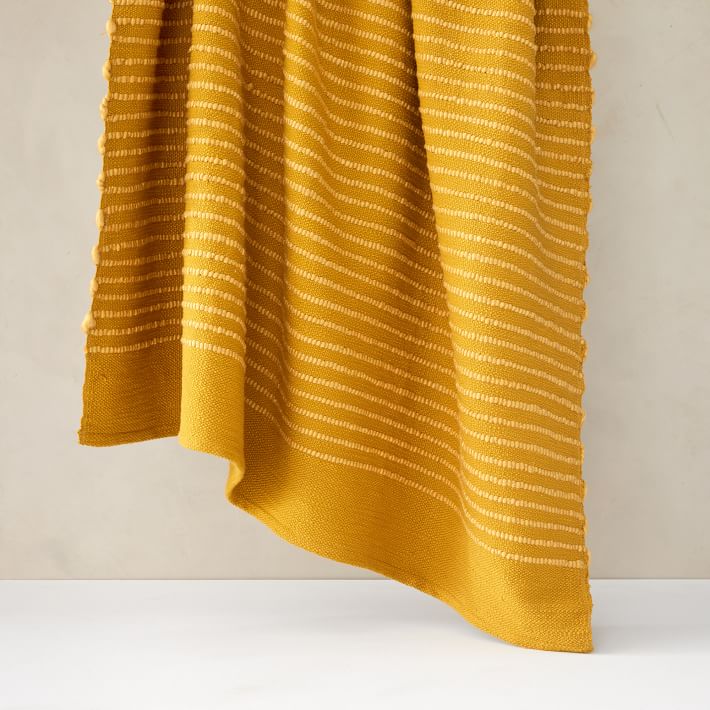 Soft Corded Throw in Yellow