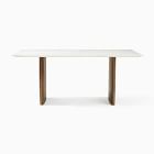 Anton Marble Dining Table (72&quot;) - Wood Legs
