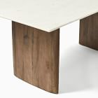 Anton Marble Dining Table (72&quot;) - Wood Legs