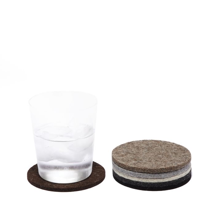 Graf Lantz Round Felt Coasters - Set of 6
