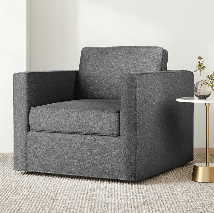 Harris Fitted Slipcover Swivel Chair