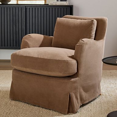 Slipper chair best sale slipcover west elm