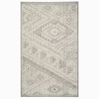 Hand-Knotted Triangle Motif Rug