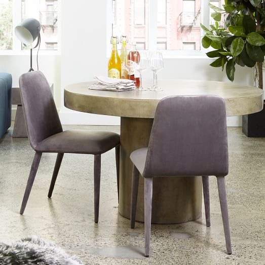 Pedestal Base Concrete Dining Table West Elm