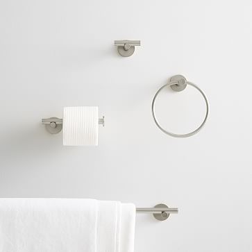 Brushed Nickel Bathroom Hooks