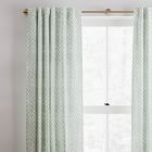 Cotton Canvas Stamped Dot Curtains (Set of 2) - Light Pool